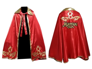 Kanong Custom Boxing Batman Robe : Red Lai Thai